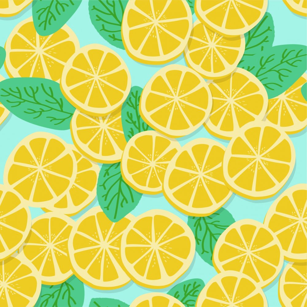 Фон с лимончиками