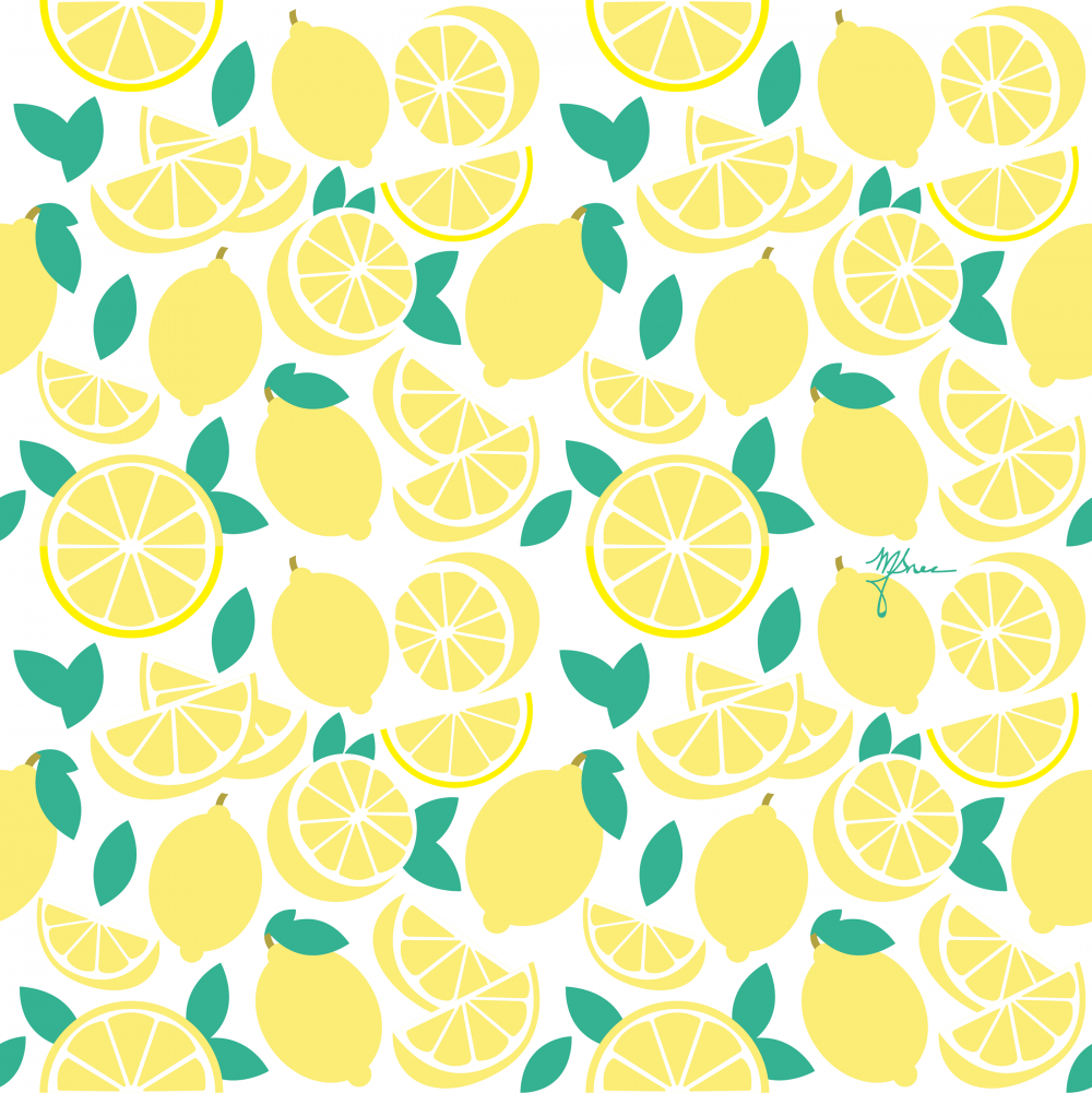 Узор лимоны