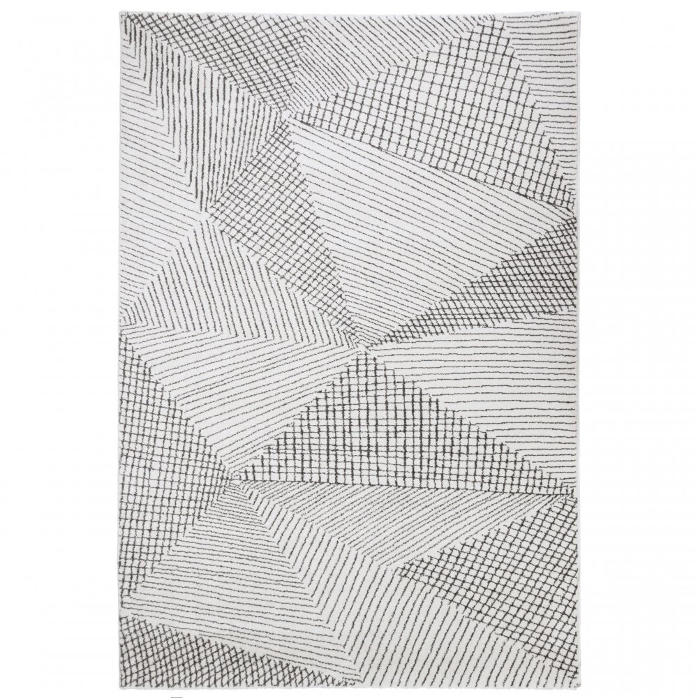Серый ковер с геометрическим рисунком