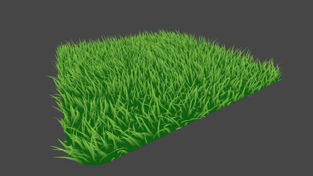 3 Д модель травы для Юнити