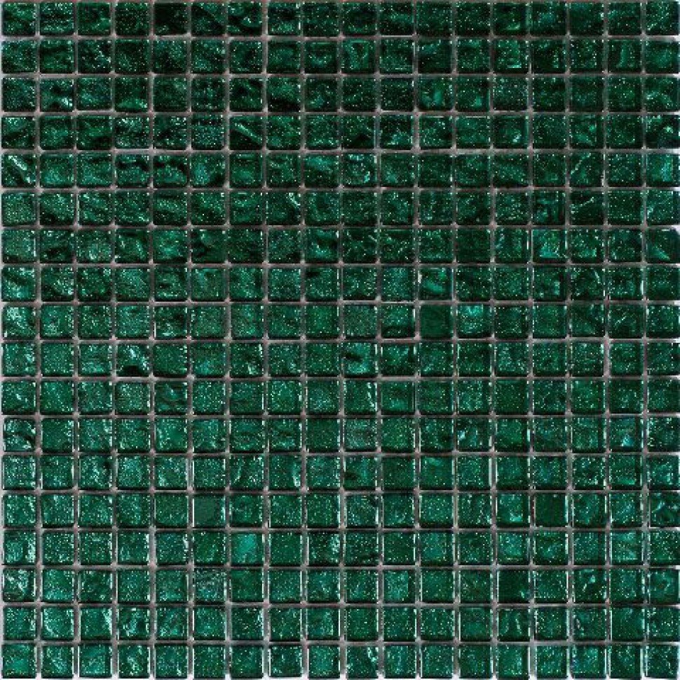 Мозаика 32.7х32.7 см 4 мм стекломасса цвет зеленый