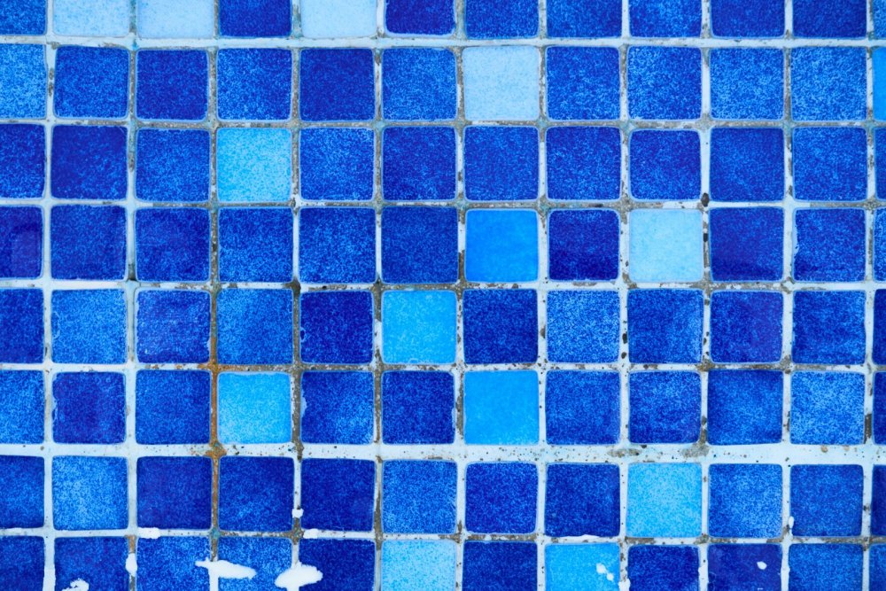 Плитка синяя для бассейна