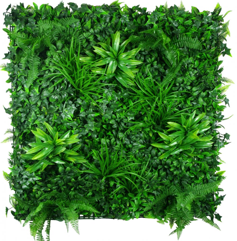 Тропическая стена из искусственных растений