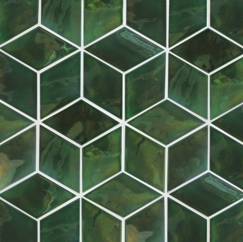 Мозаика Гексагон зеленая