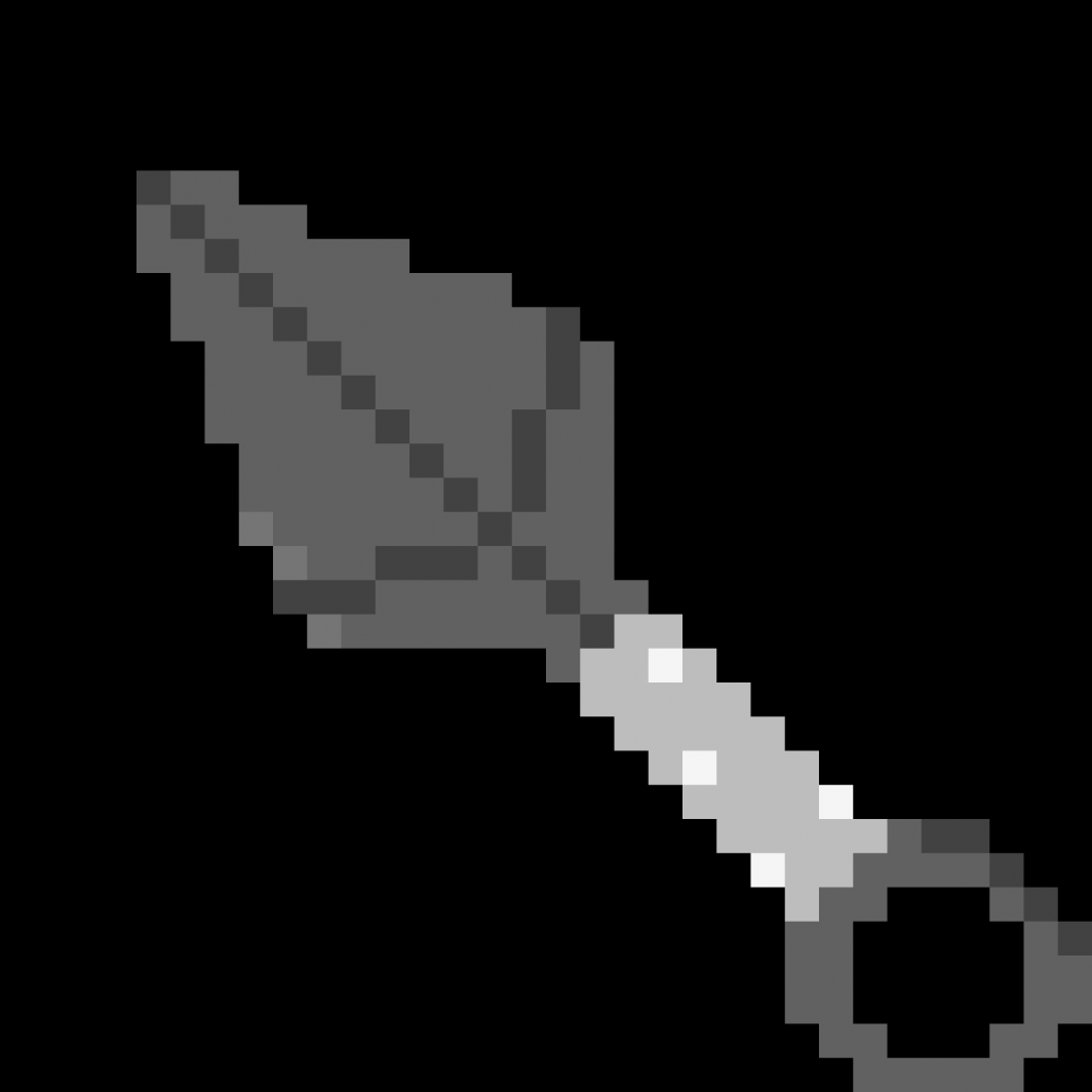 Пиксельный клинок ножа