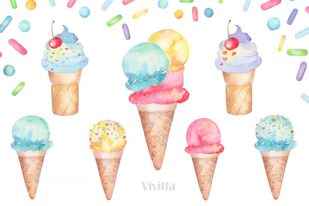 Мороженое иллюстрация