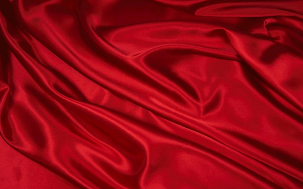 Красный шелк ткань