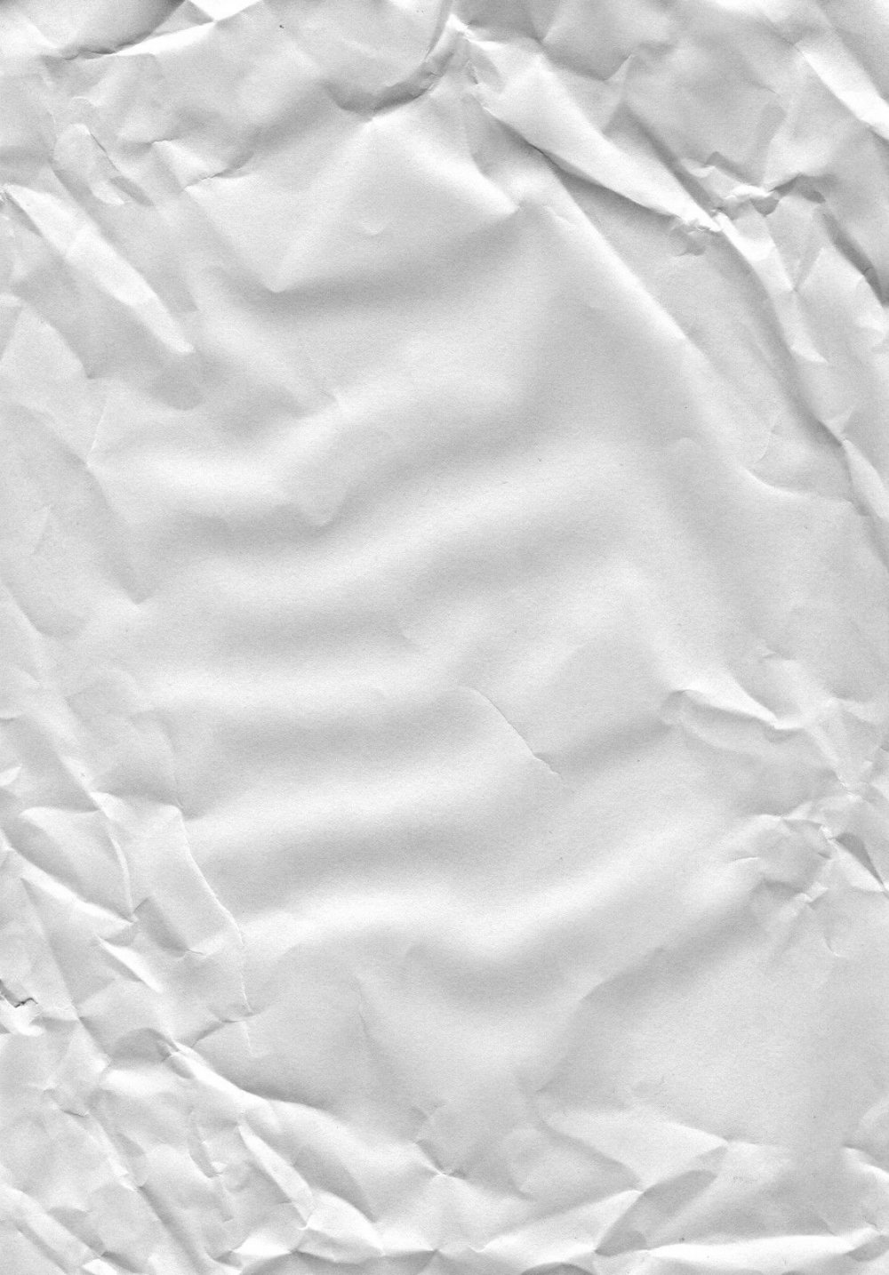 Белая мятая бумага