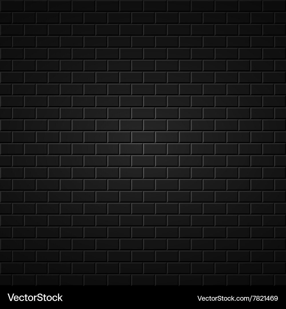 Черная кирпичная стена текстура