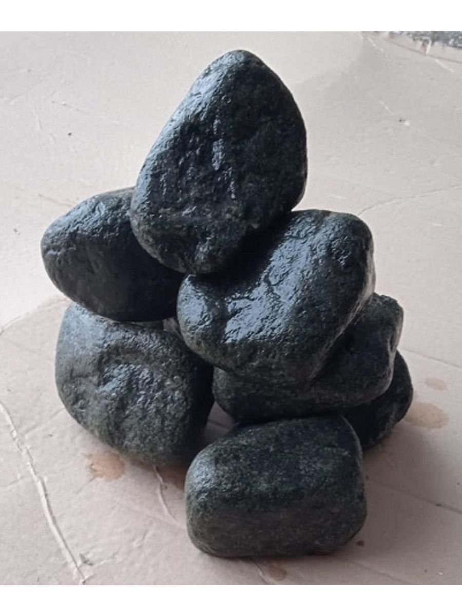Камень д/сауны Дунит обвалованный, 20 кг (коробка)