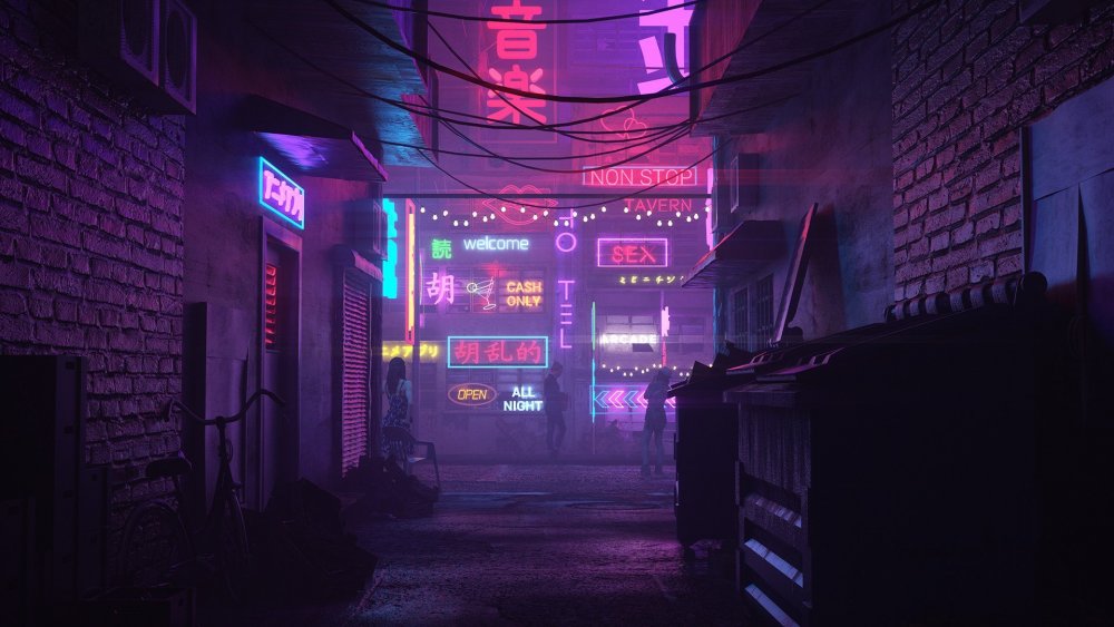 Темный переулок Cyberpunk 2077