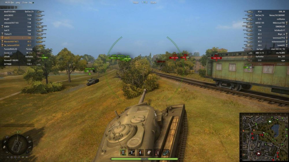 Интерфейс игры World of Tanks